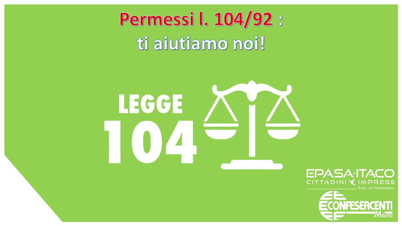 Patronato EPASA - ITACO: Permessi l. 104/92