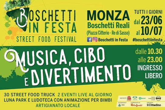 Monza, dal 23 giugno al 10 luglio: torna lo Street Food Festival 