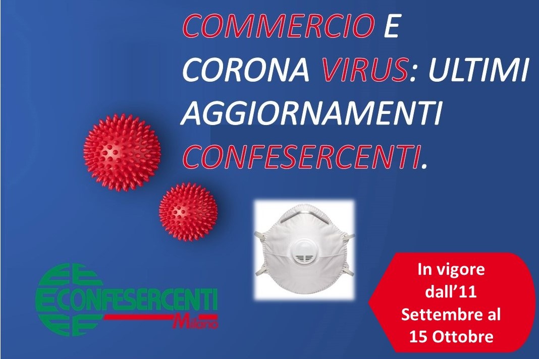 CoronaVirus, linee guida per attività economiche e produttive lombarde dall'11 Settembre al 15 Ottobre