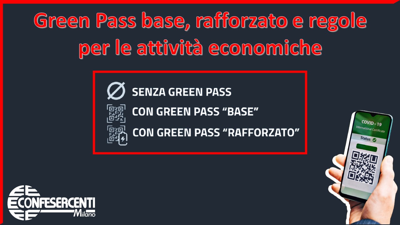Green Pass base, rafforzato e regole per le attività economiche