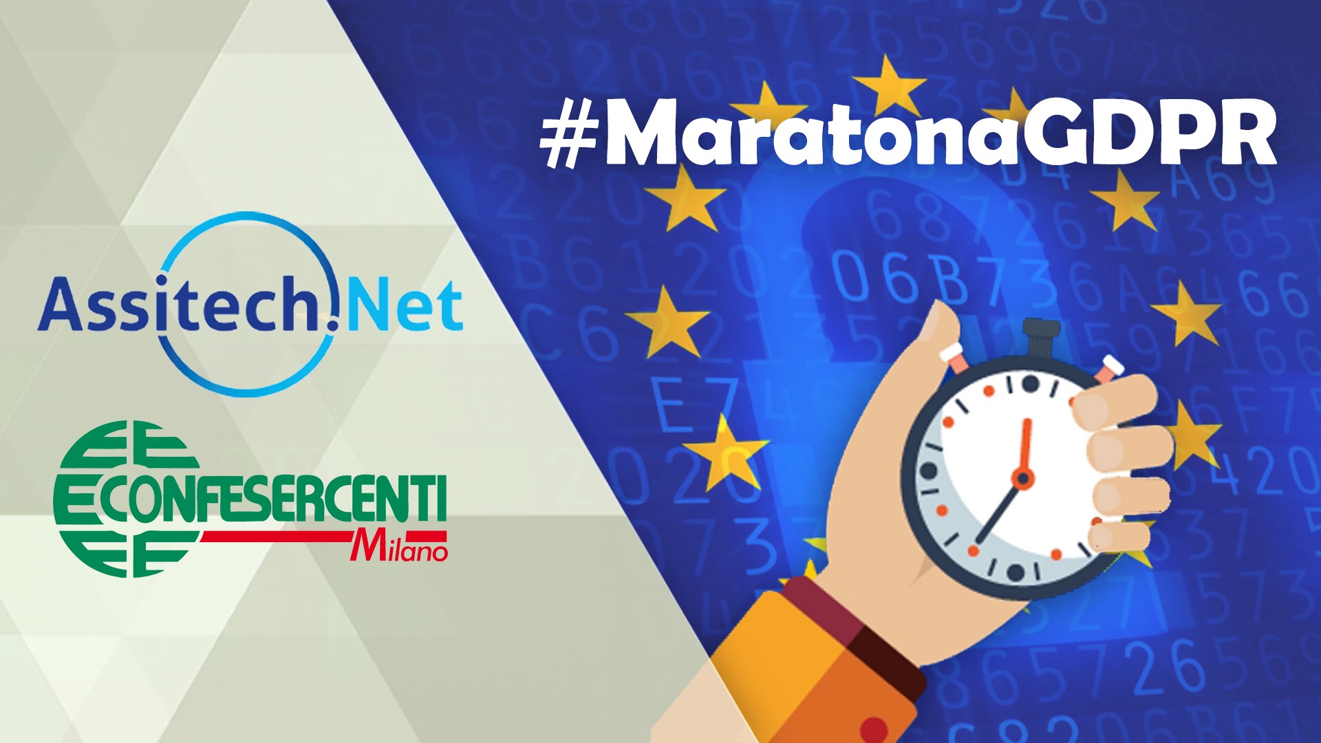 24 maggio: Assitech.Net e Confesercenti Milano in diretta streaming "Maratona GDPR"