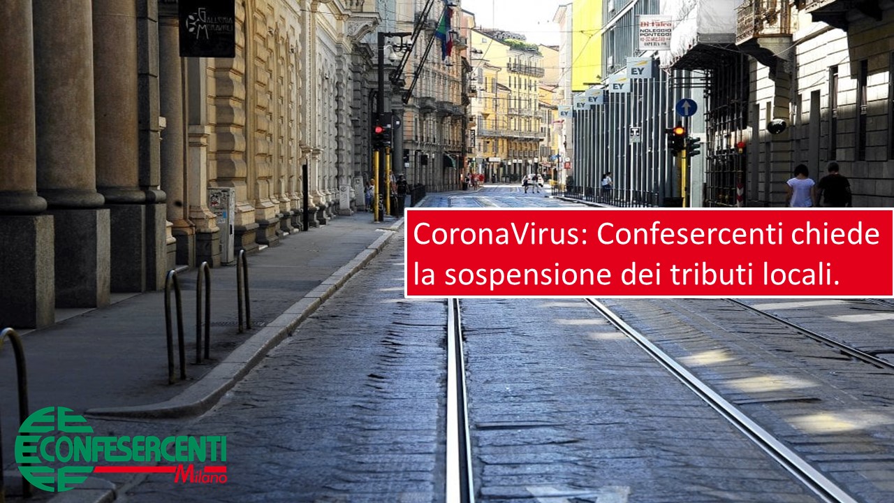 CoronaVirus: Confesercenti chiede sospensione dei tributi locali
