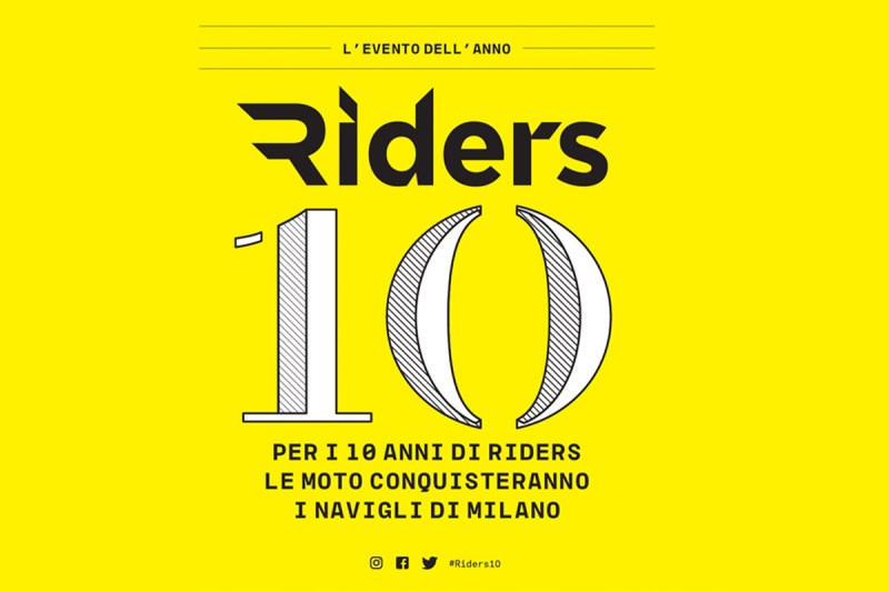 10 Settembre: per i 10 anni di Riders le moto conquisteranno i Navigli di Milano