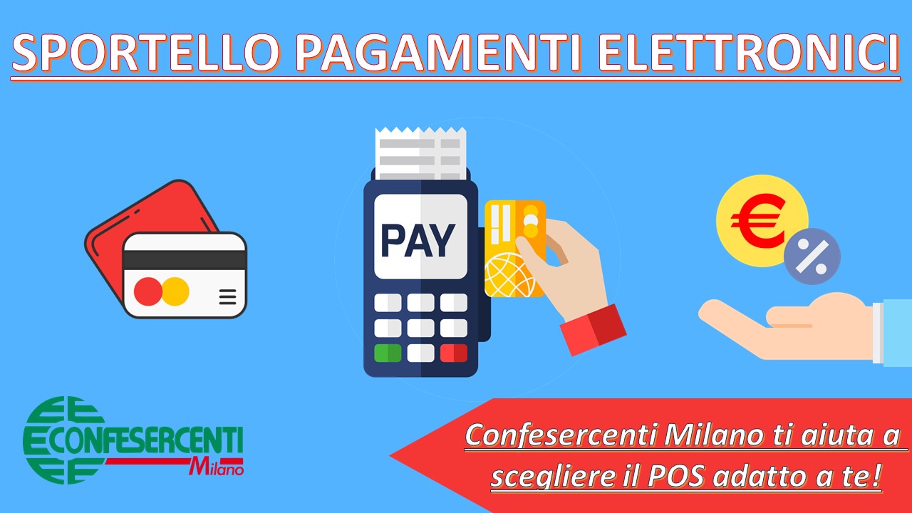 Sportello pagamenti elettronici Confesercenti Milano