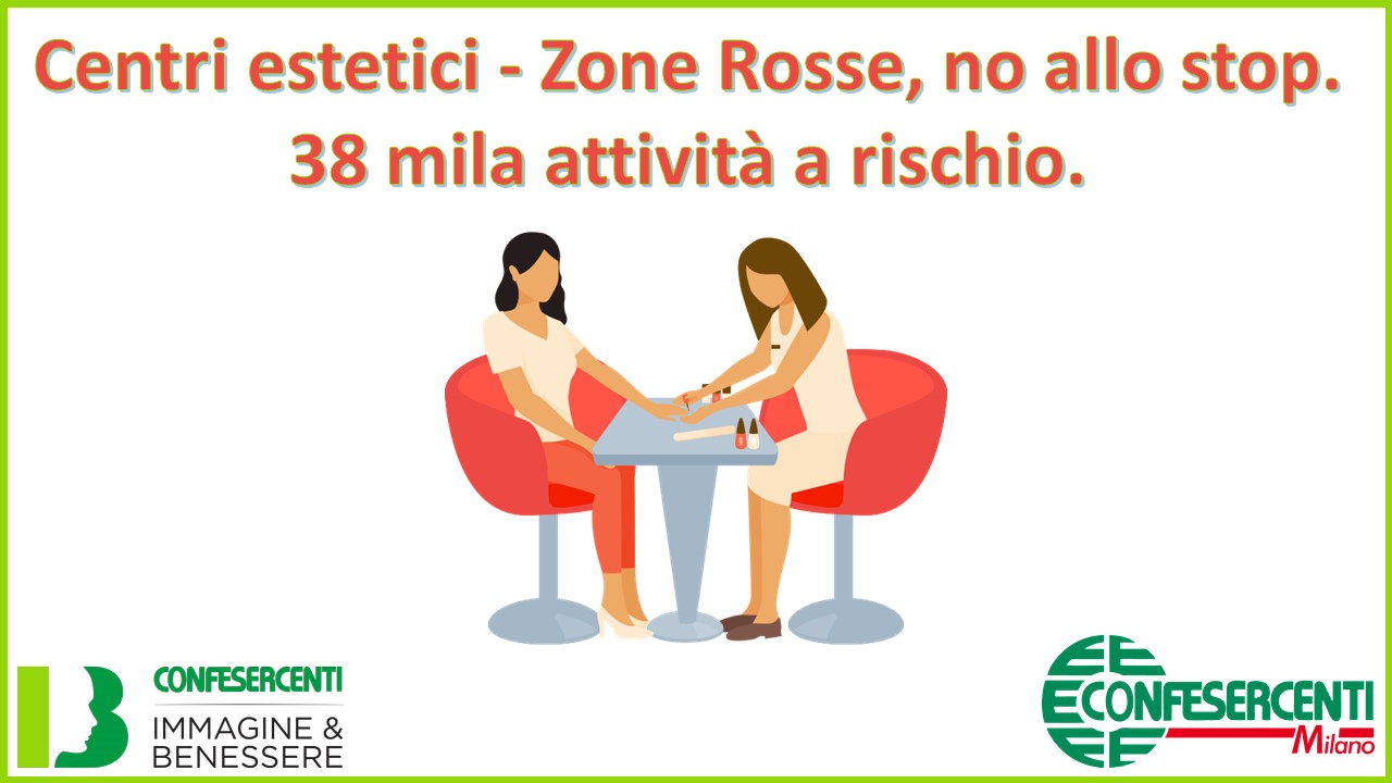 Centri estetici - Zone Rosse, no allo stop. 38 mila attivita’ a rischio. 